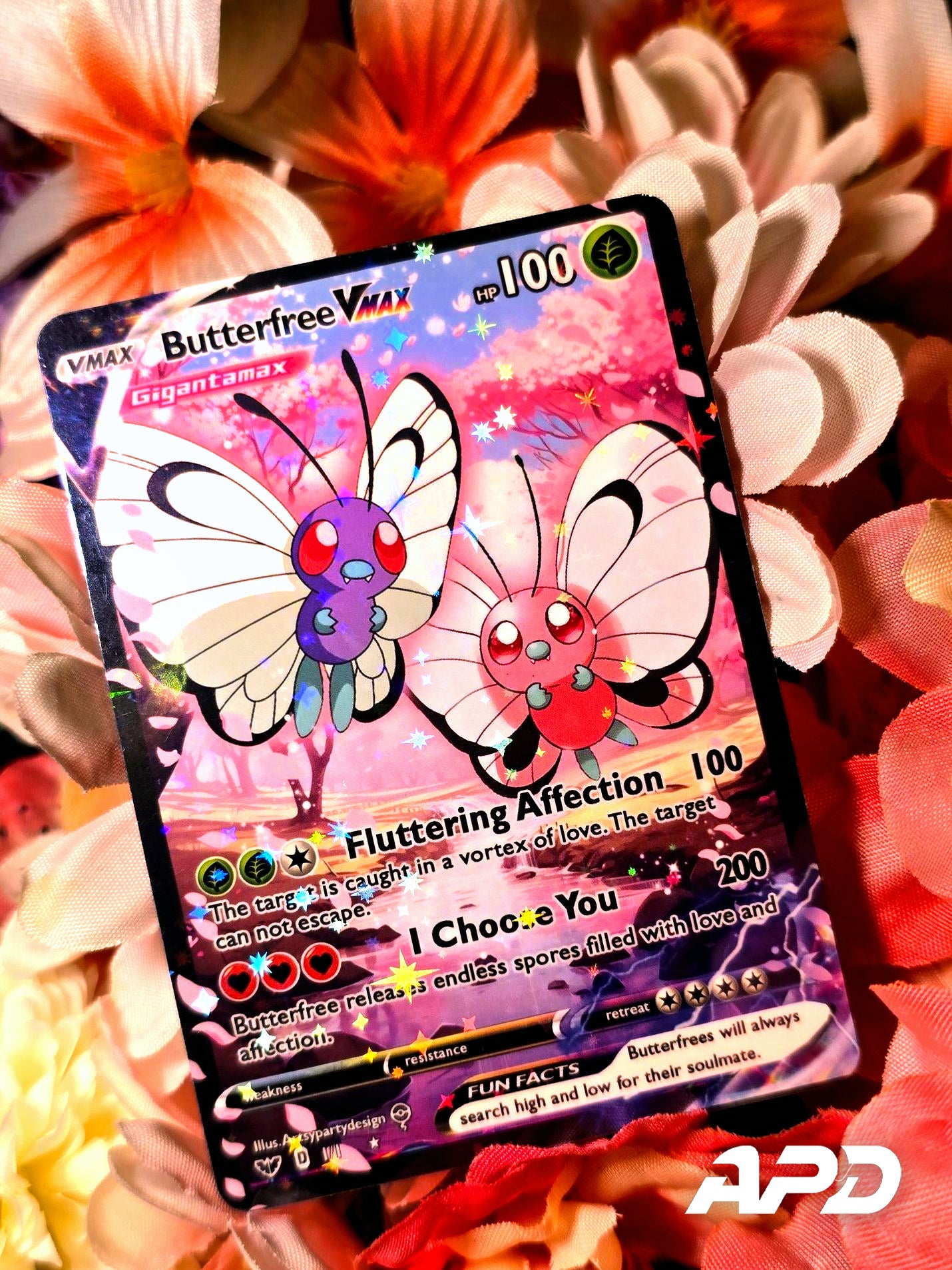 Butterfree Vmax - Anniversary Love Card