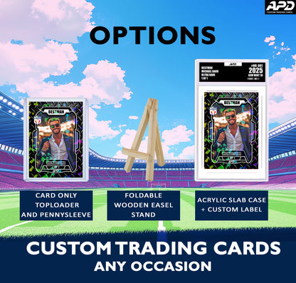 Groomsman Trading Card, Groomsman Draft Card, Groomsmen gift, Best Man Gift, Wedding Gift, Best Man Gift, Custom Sport Card