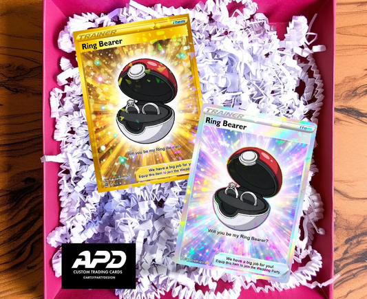 Ring Bearer Pokemon Card, Ring Security Pokemon Card, Custom Pokemon Card, Wedding Party Pokemon Card