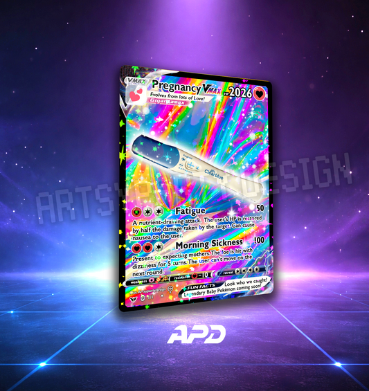 Custom Pokemon Pregnancy Card - Pregnancy Test Card