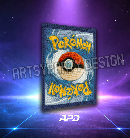 Crochet Custom Pokemon Card, Amigurumi Custom Card