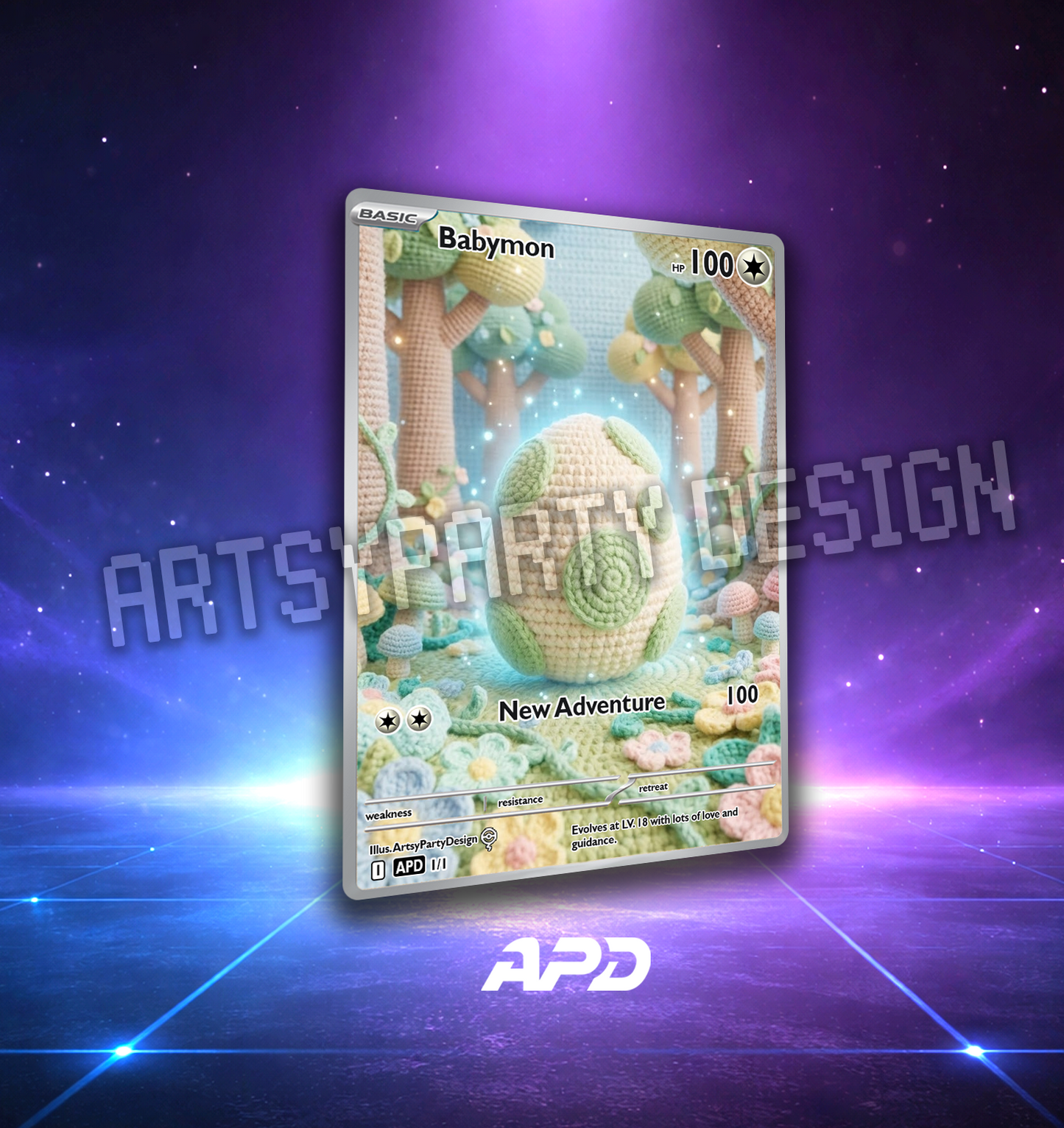 Crochet Egg Custom Pokemon Card, Amigurumi Custom Card , Baby Card, Pregnancy Card