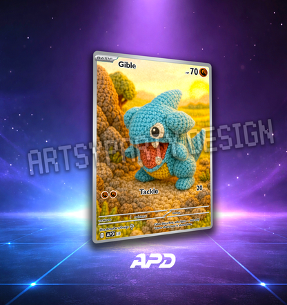 Crochet Custom Pokemon Card, Amigurumi Custom Card