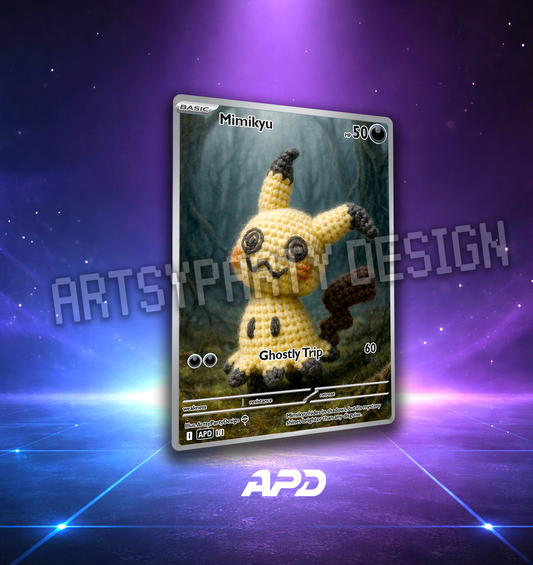Crochet Custom Pokemon Card, Amigurumi Custom Card