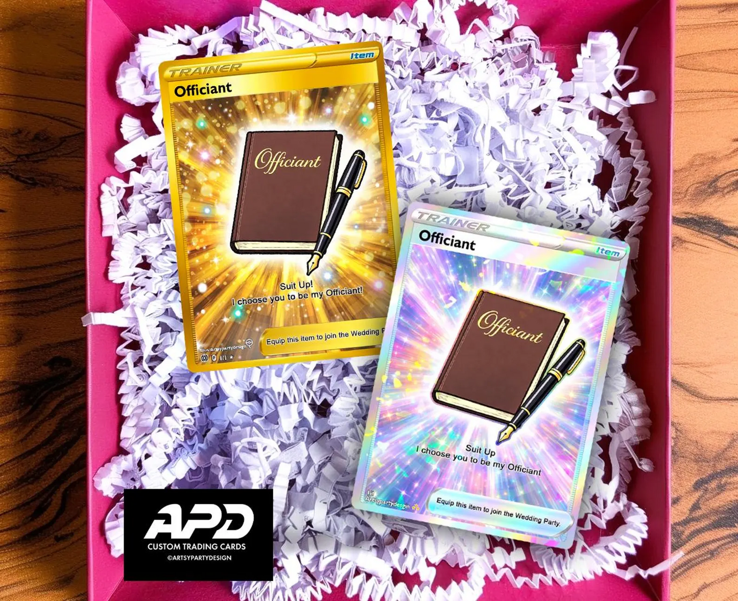 Officiant Pokemon Card, Best Man Pokemon Card, Custom Pokemon Card, Groomsman I choose you card, Pokemon Wedding Party Gift, Officiant (Copy)