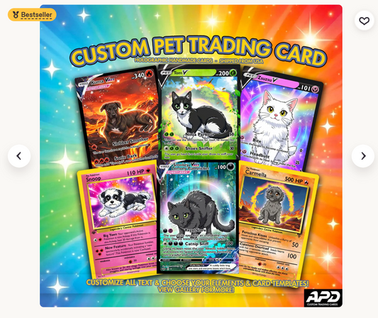 Custom Pokemon Pet Card - Re-Order ( TCGPKT-SLAB -STAND)