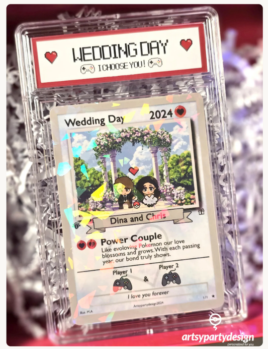 Custom PokeCard - Re-order (Card + Slab + Stand)
