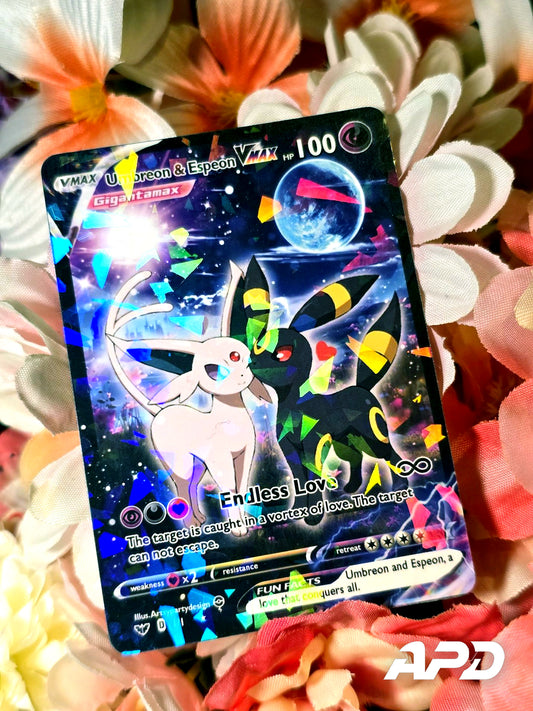 Umbreon and Espeon Vmax - Anniversary Love Card